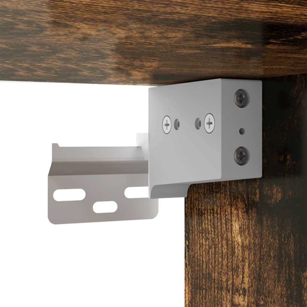 TV vægskab Vægmonteret Røget eg 30 x 31 x 40 cm Konstrueret træ