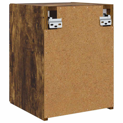 TV vægskab 30 x 31 x 40 cm Røget eg Konstrueret træ