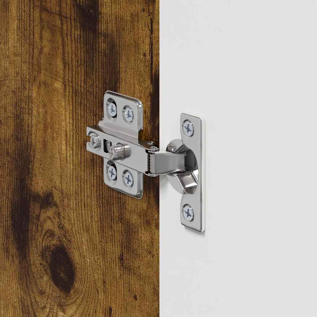 TV vægskab 2 pcs Røget eg 30 x 31 x 40 cm Konstrueret træ