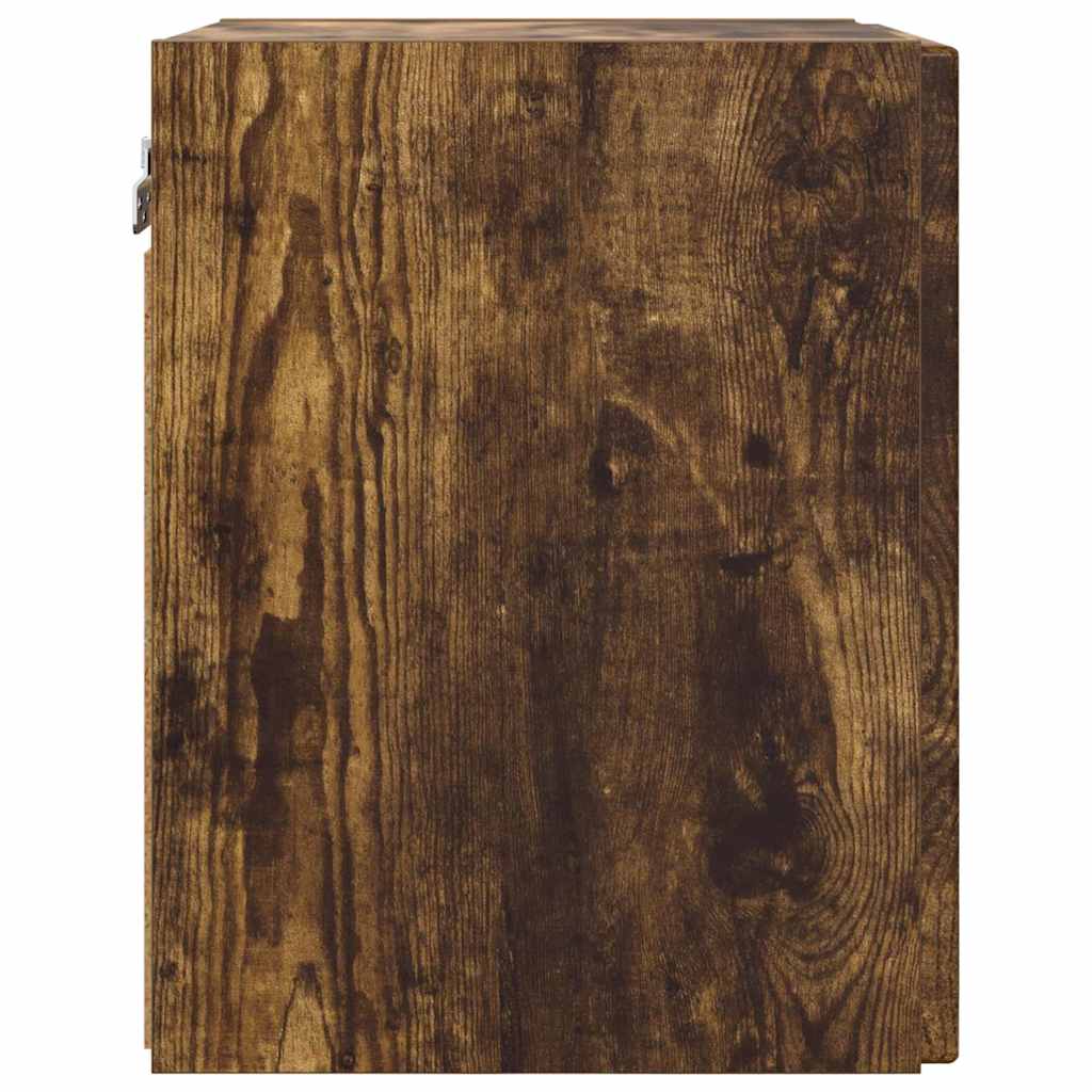 TV vægskab 2 pcs Røget eg 30 x 31 x 40 cm Konstrueret træ