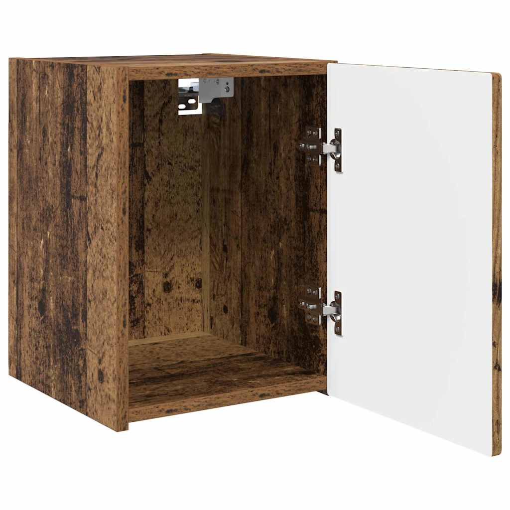 TV vægskab 2 pcs Gammelt træ 30 x 31 x 40 cm Konstrueret træ