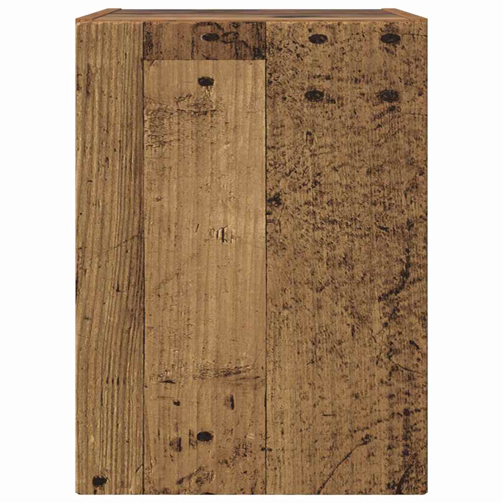 TV vægskab 2 pcs Gammelt træ 30 x 31 x 40 cm Konstrueret træ