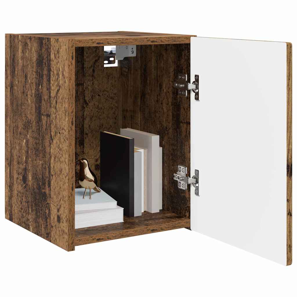 TV vægskab 2 pcs Gammelt træ 30 x 31 x 40 cm Konstrueret træ