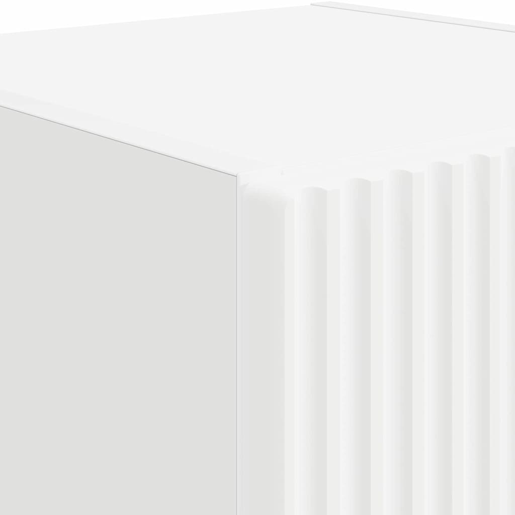 TV vægskab Vægmonteret Hvid 30 x 31 x 60 cm Konstrueret træ