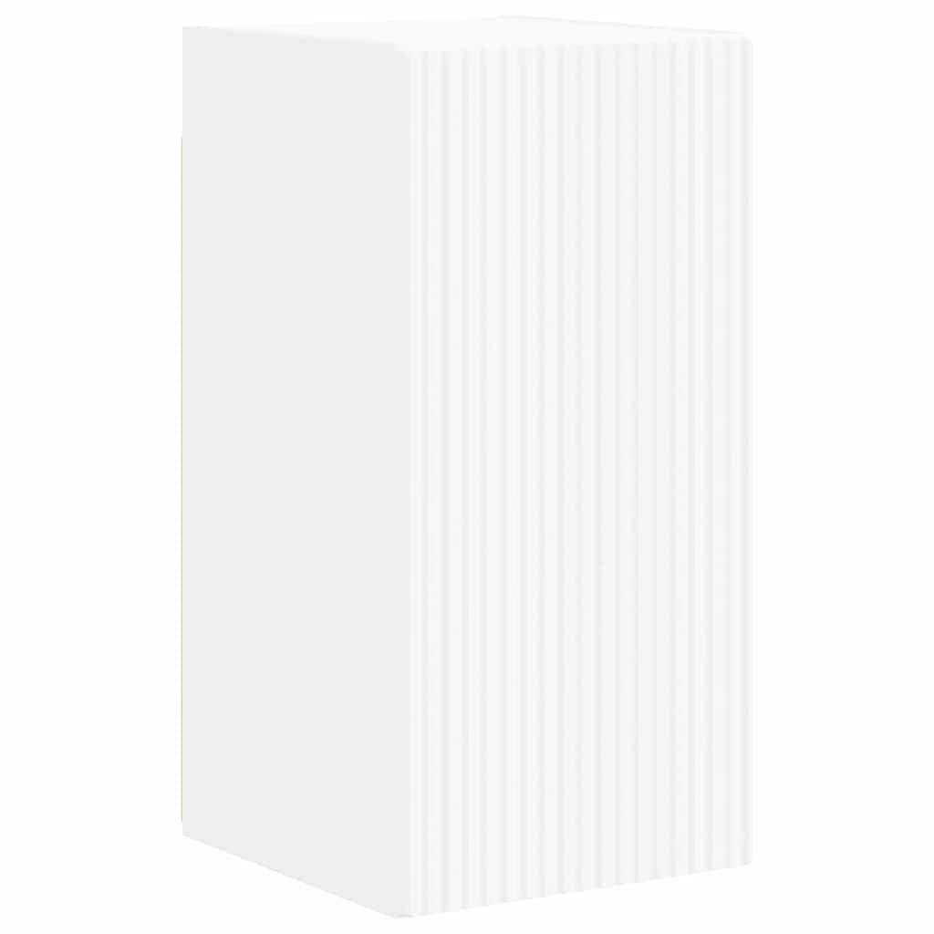 TV vægskab Vægmonteret Hvid 30 x 31 x 60 cm Konstrueret træ