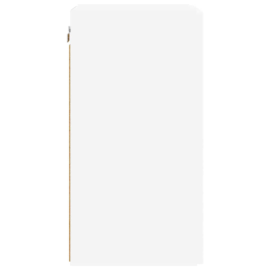 TV vægskab Vægmonteret Hvid 30 x 31 x 60 cm Konstrueret træ