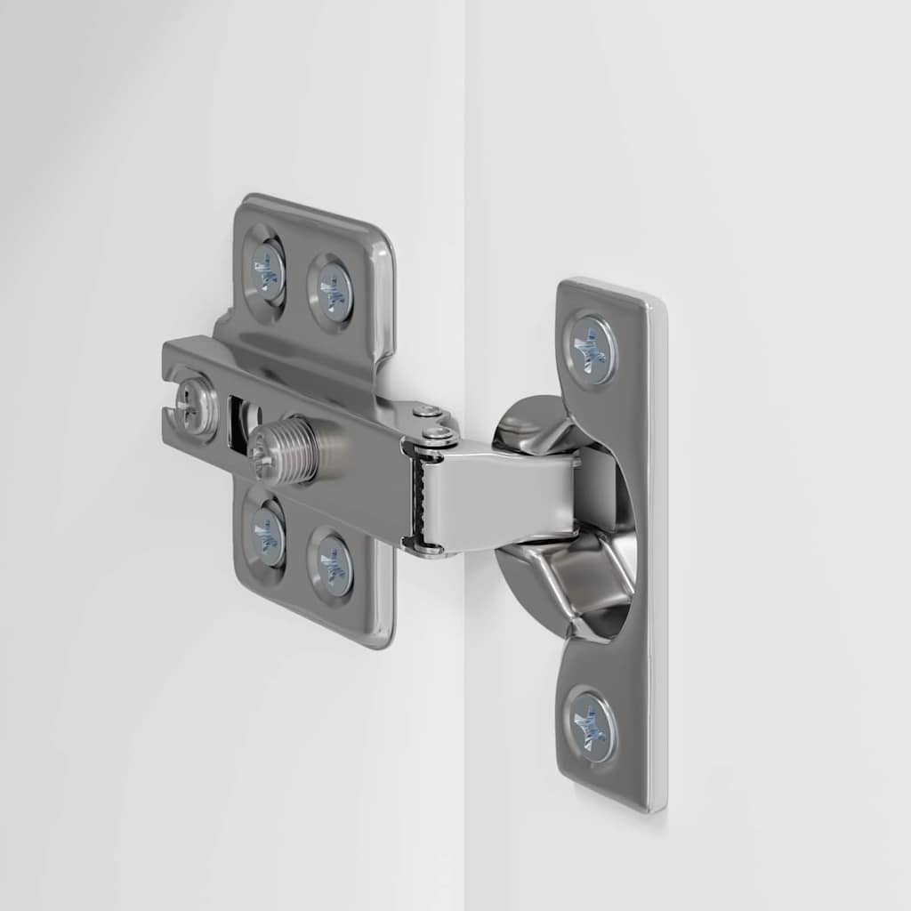 TV vægskab 2 pcs Hvid 30 x 31 x 60 cm Konstrueret træ