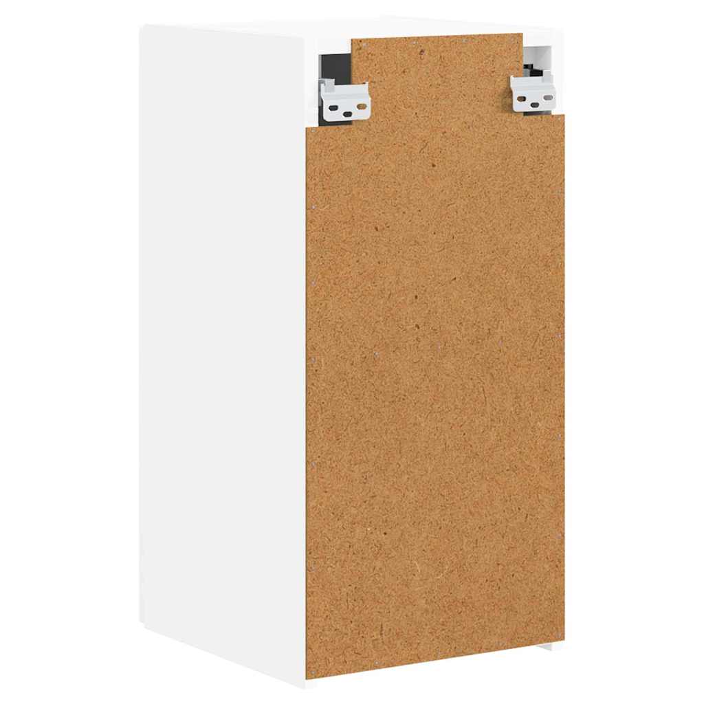 TV vægskab 2 pcs Hvid 30 x 31 x 60 cm Konstrueret træ