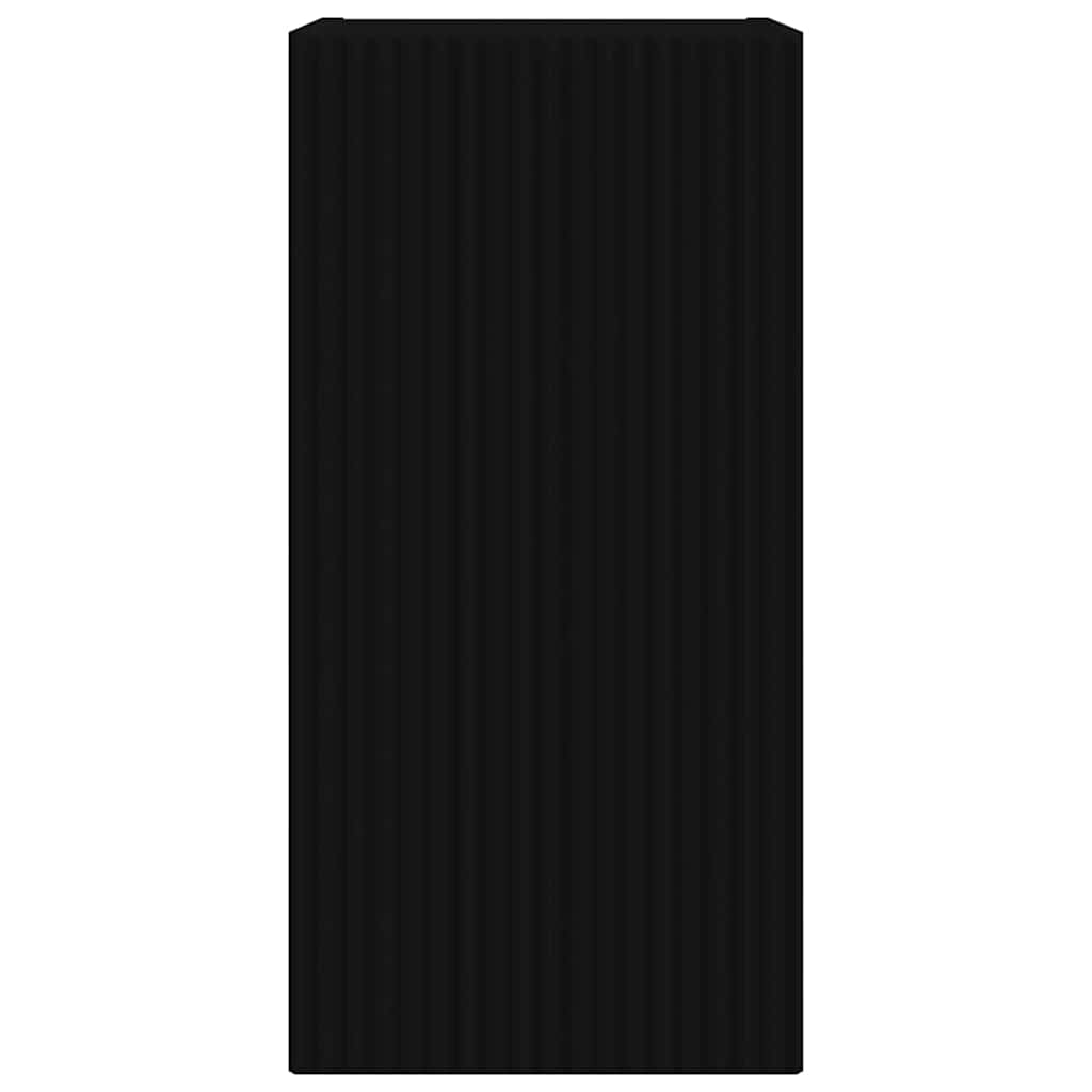 TV vægskab Vægmonteret Sort 30 x 31 x 60 cm Konstrueret træ