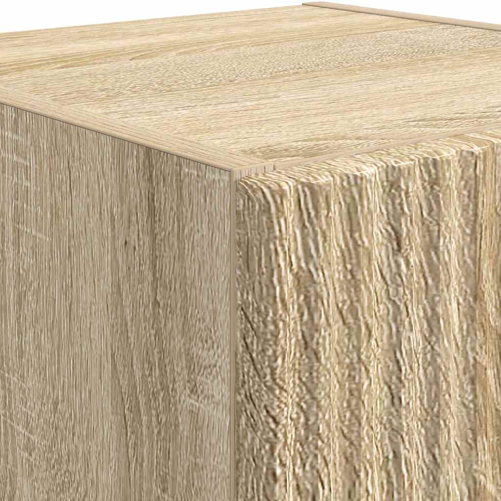 TV vægskab 2 pcs Sonoma 30 x 31 x 60 cm Konstrueret træ