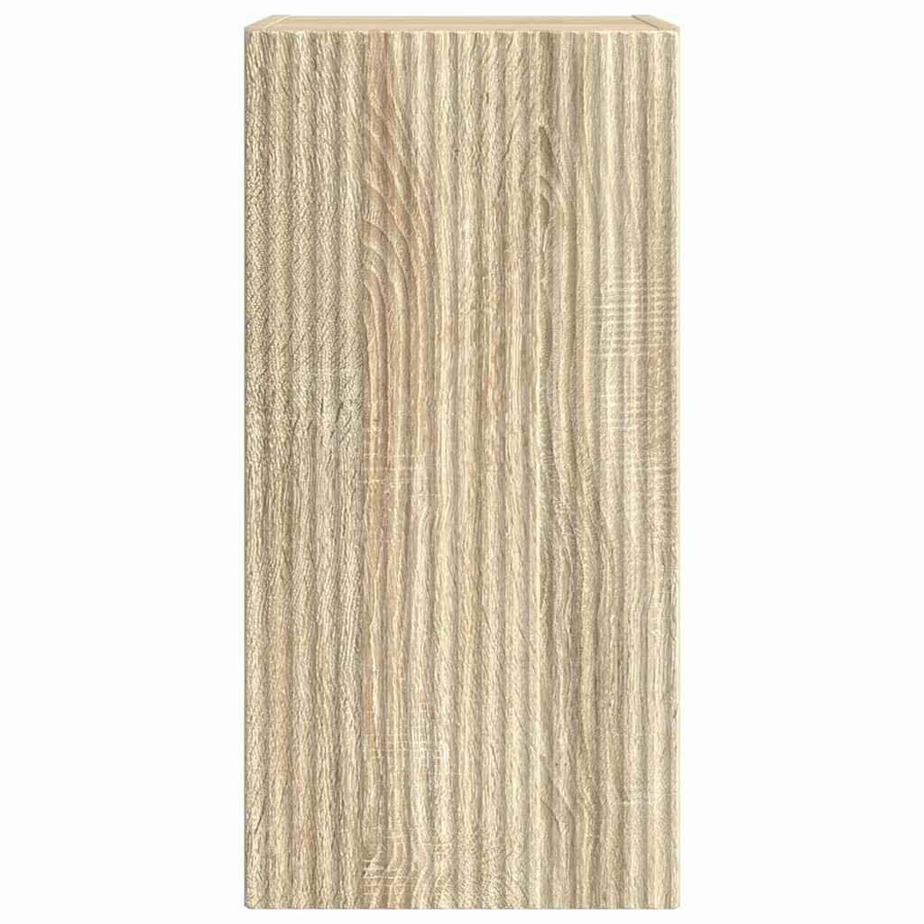 TV vægskab 2 pcs Sonoma 30 x 31 x 60 cm Konstrueret træ