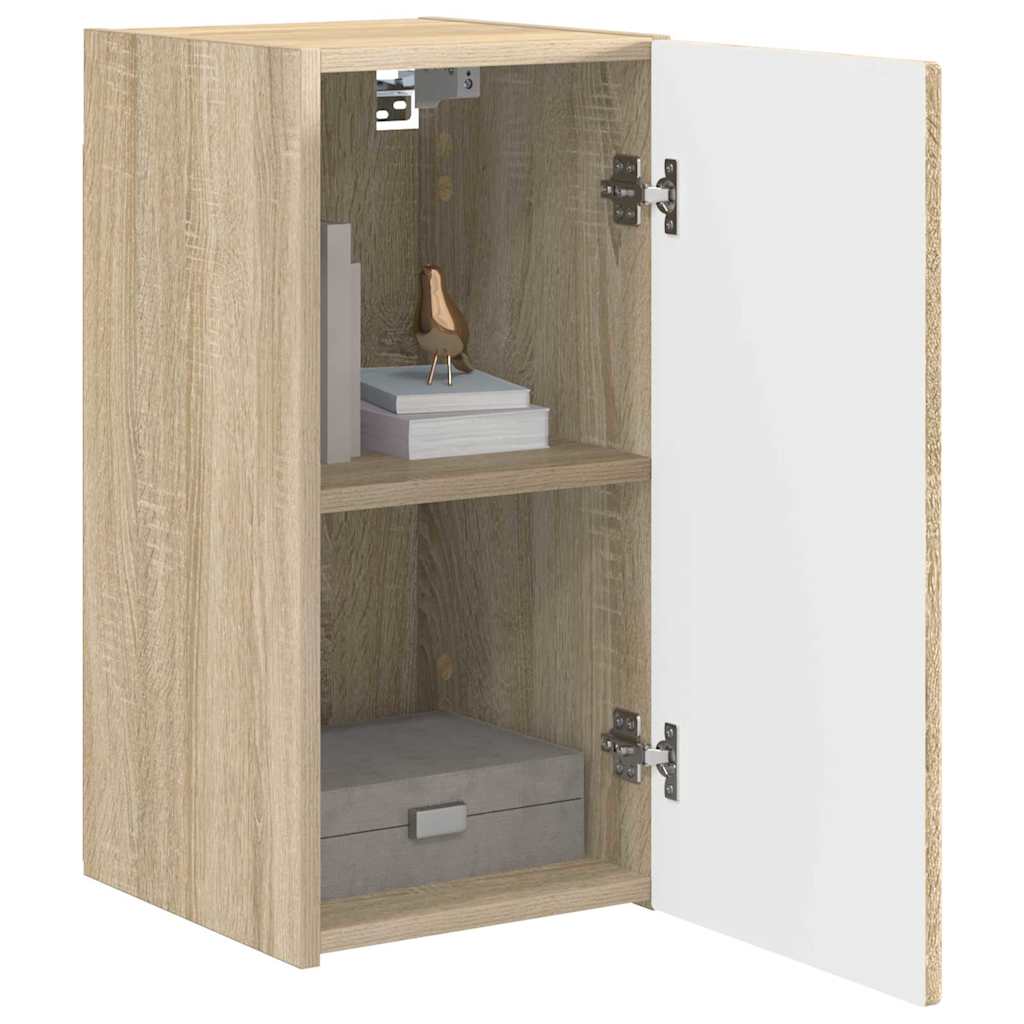 TV vægskab 2 pcs Sonoma 30 x 31 x 60 cm Konstrueret træ
