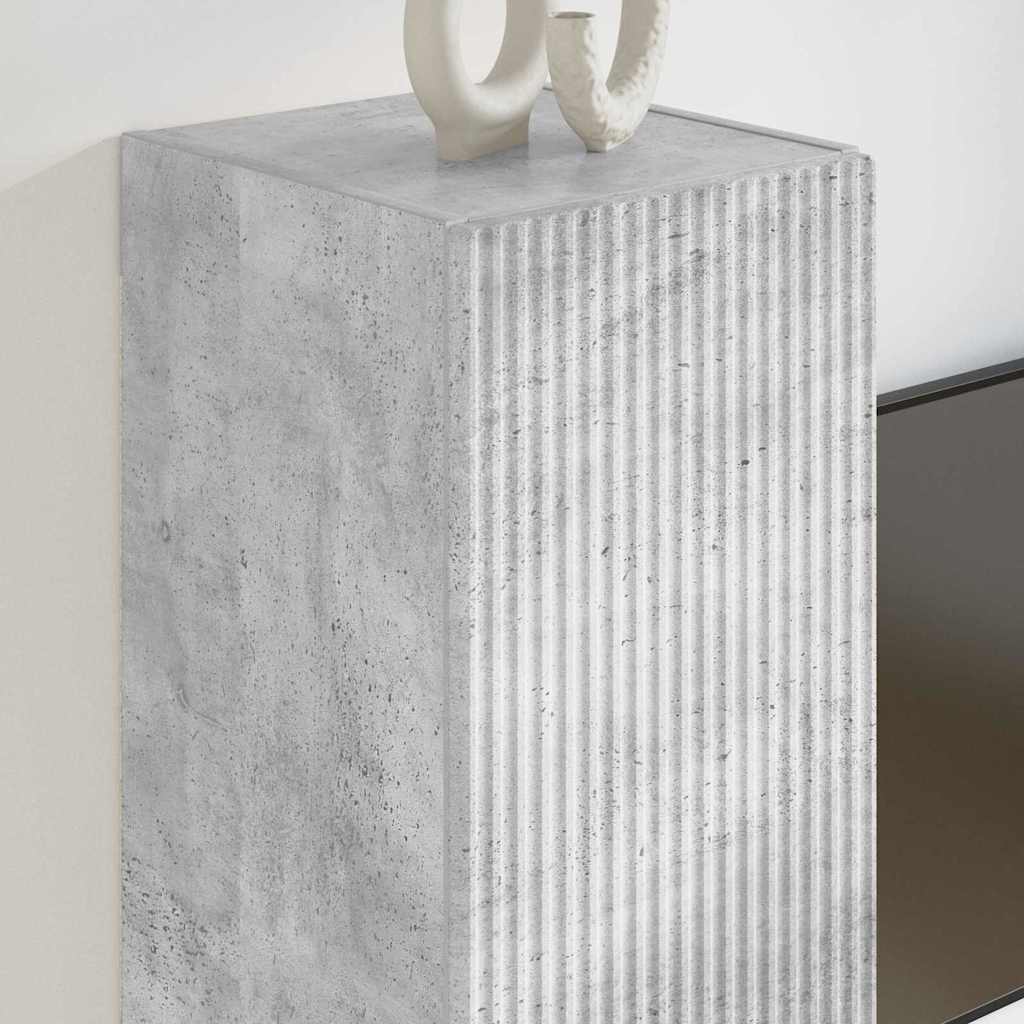 TV vægskab Vægmonteret Beton 30 x 31 x 60 cm Konstrueret træ