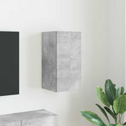 TV vægskab Vægmonteret Beton 30 x 31 x 60 cm Konstrueret træ