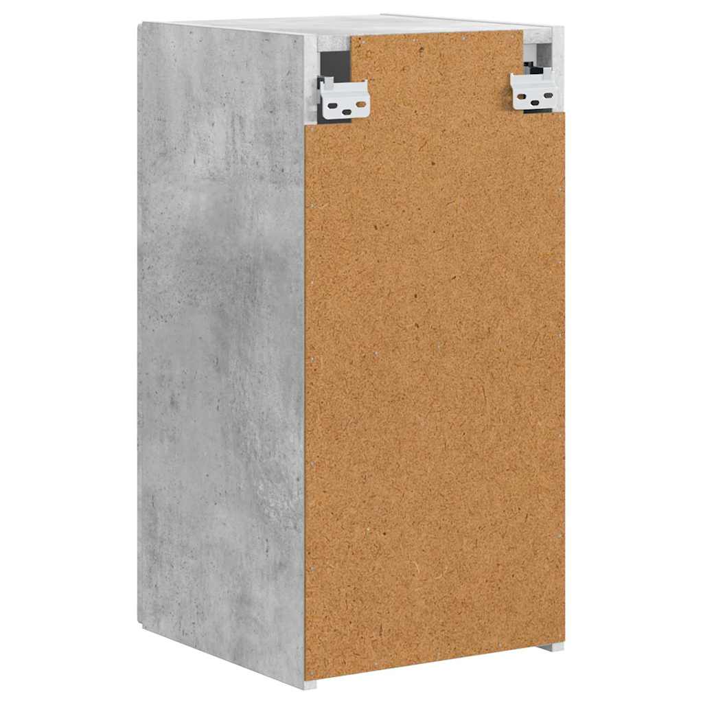 TV vægskab 2 pcs Beton 30 x 31 x 60 cm Konstrueret træ