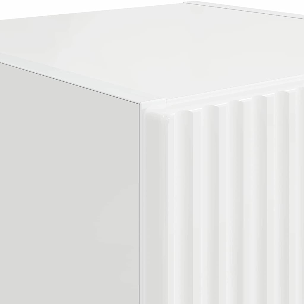 TV vægskab Gloss Hvid 30 x 31 x 60 cm Konstrueret træ