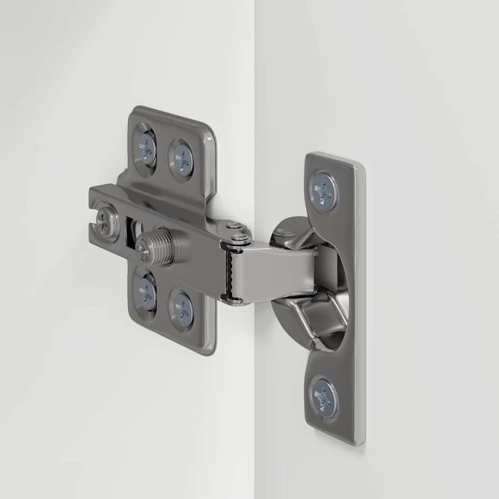 TV vægskab 2 pcs Gloss Hvid 30 x 31 x 60 cm Konstrueret træ