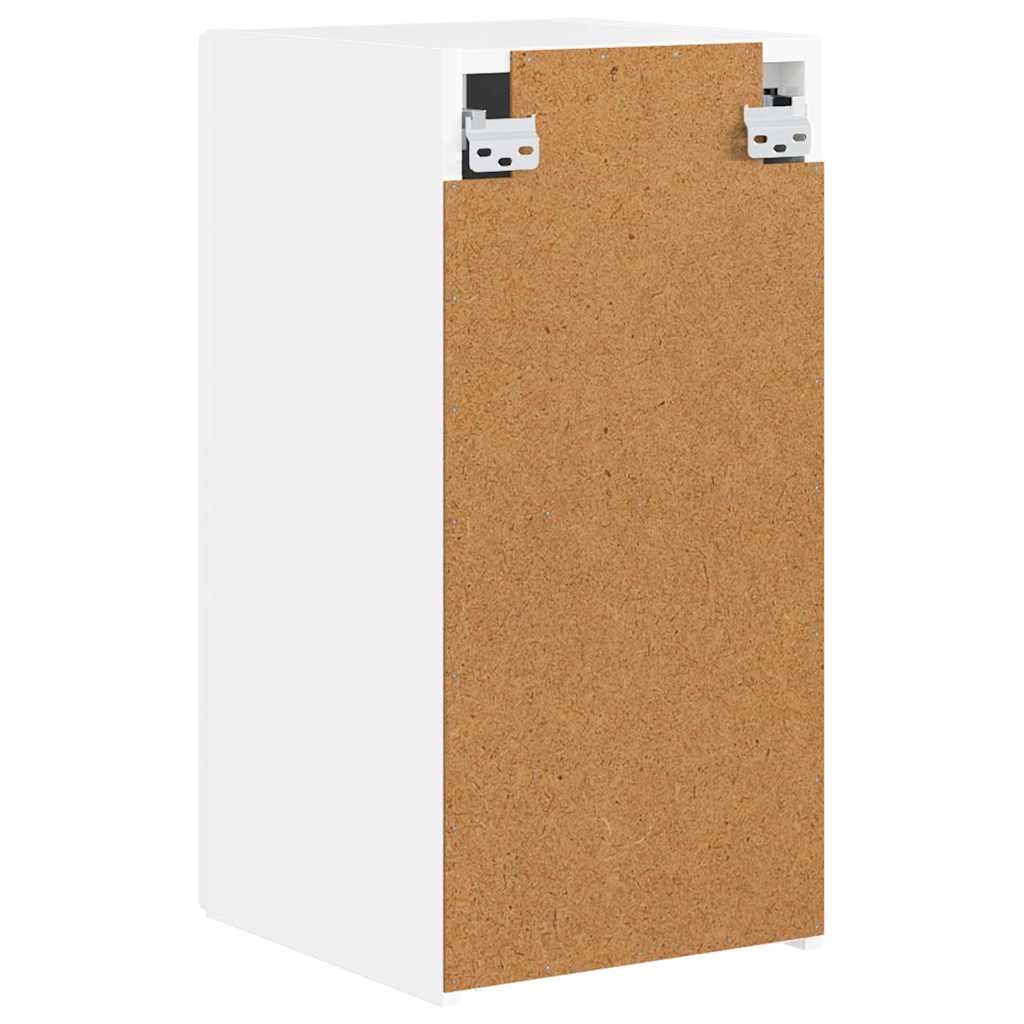 TV vægskab 2 pcs Gloss Hvid 30 x 31 x 60 cm Konstrueret træ