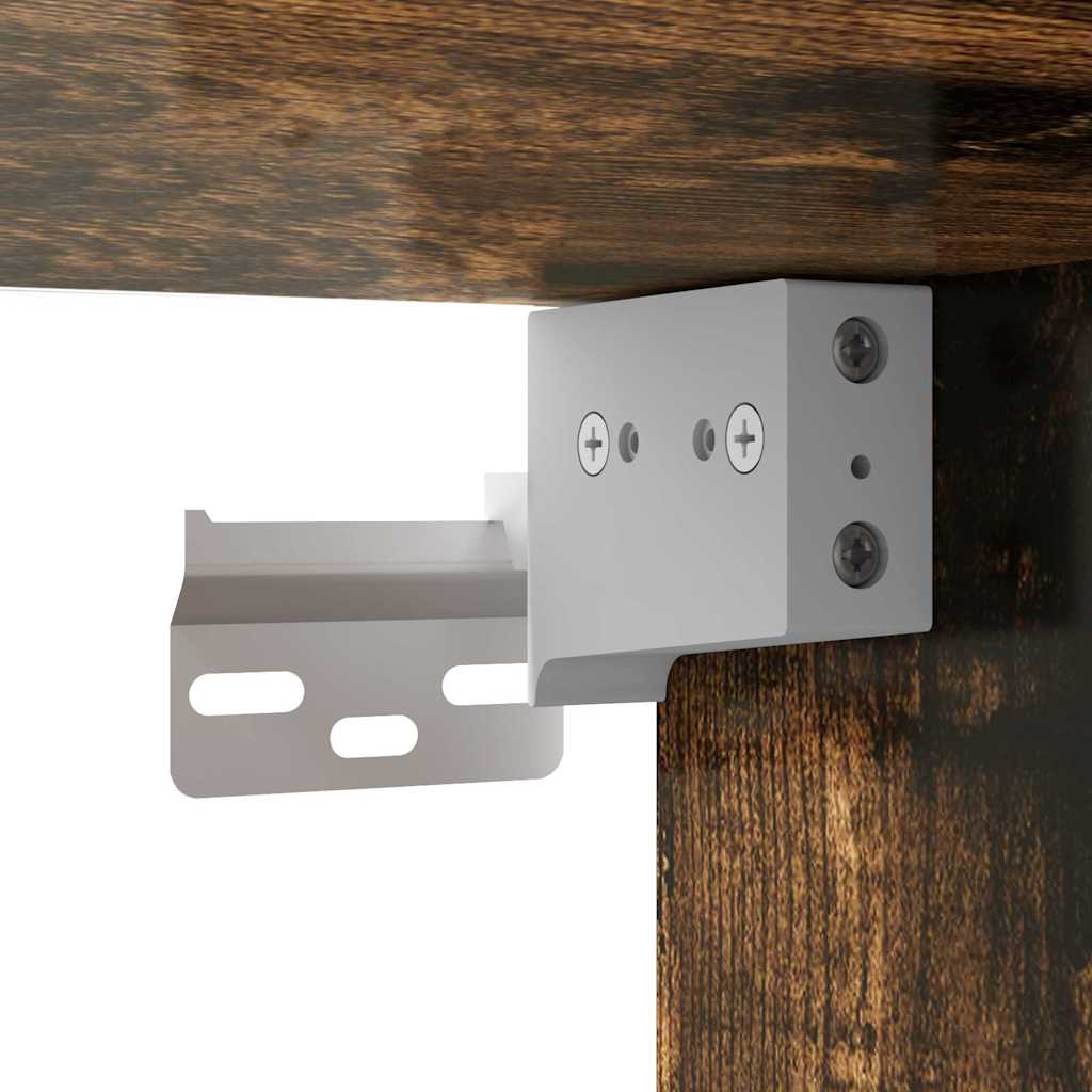 TV vægskab Vægmonteret Røget eg 30 x 31 x 60 cm Konstrueret træ