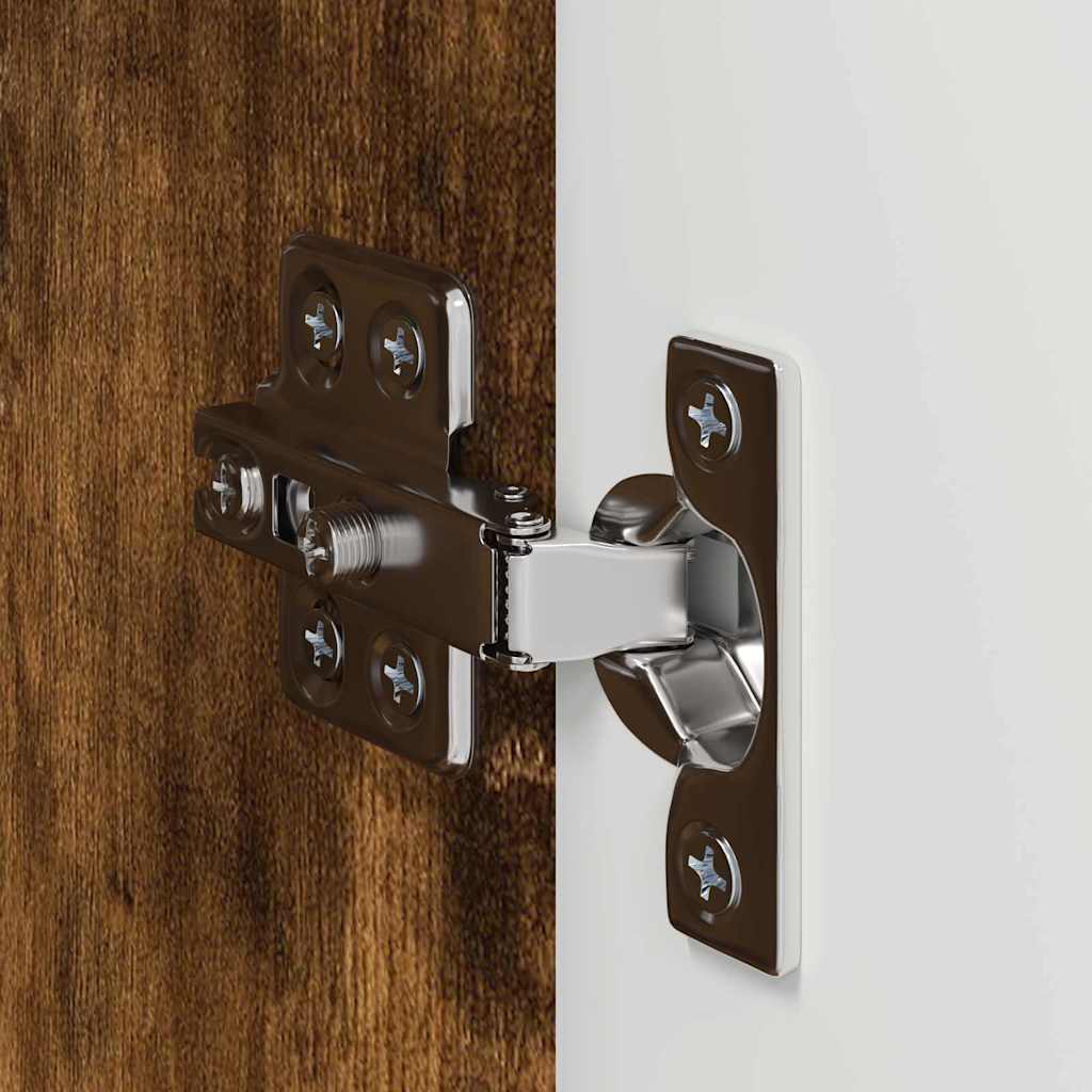 TV vægskab 2 pcs Røget eg 30 x 31 x 60 cm Konstrueret træ