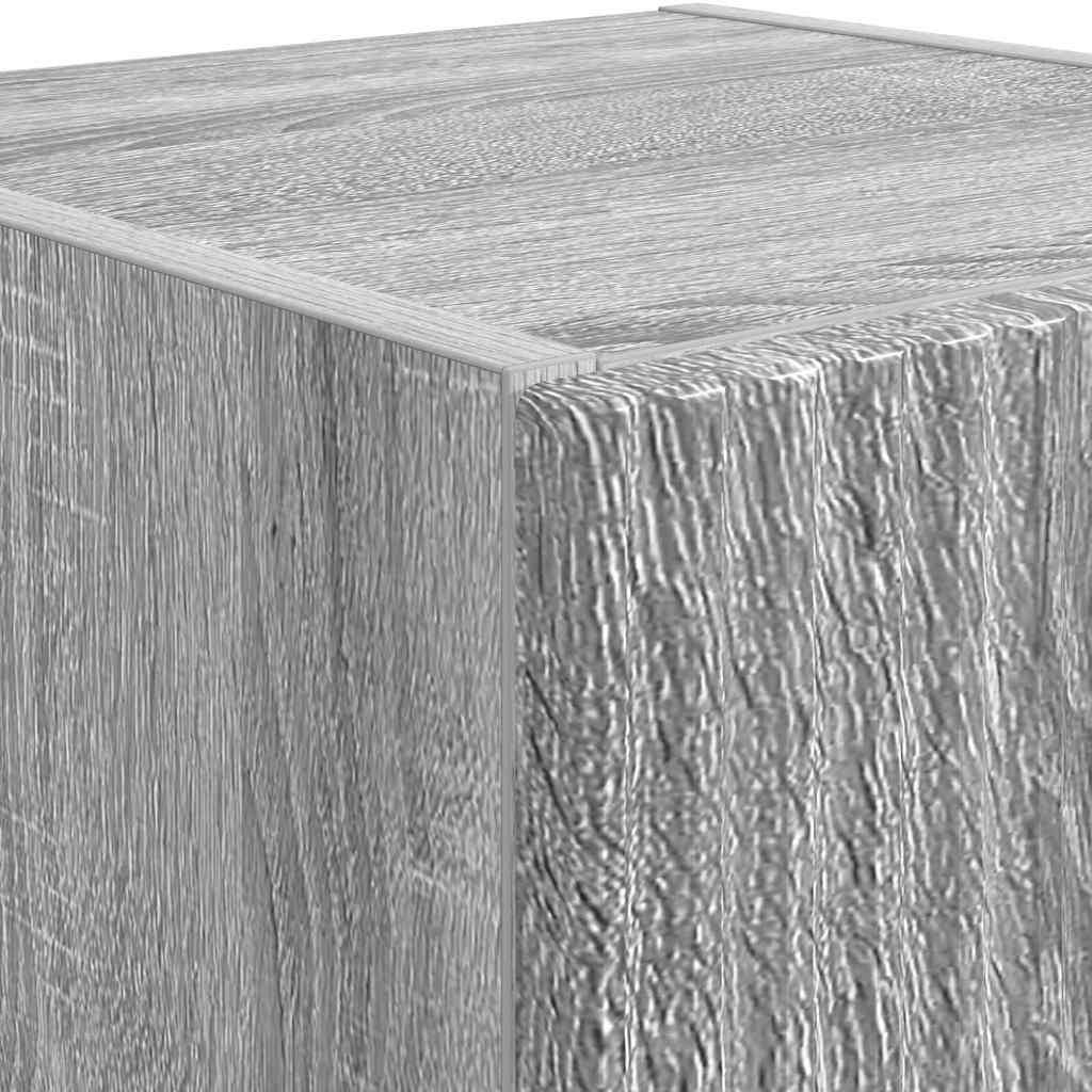 TV vægskab 2 pcs Grå Sonoma 30 x 31 x 60 cm Konstrueret træ