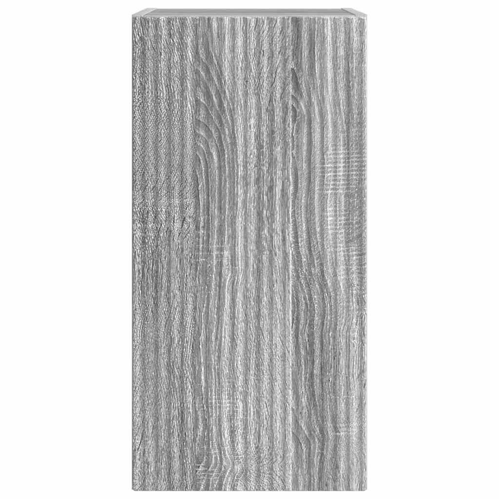 TV vægskab 2 pcs Grå Sonoma 30 x 31 x 60 cm Konstrueret træ