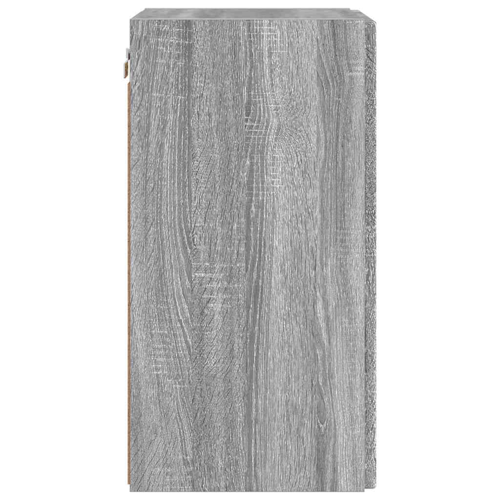 TV vægskab 2 pcs Grå Sonoma 30 x 31 x 60 cm Konstrueret træ