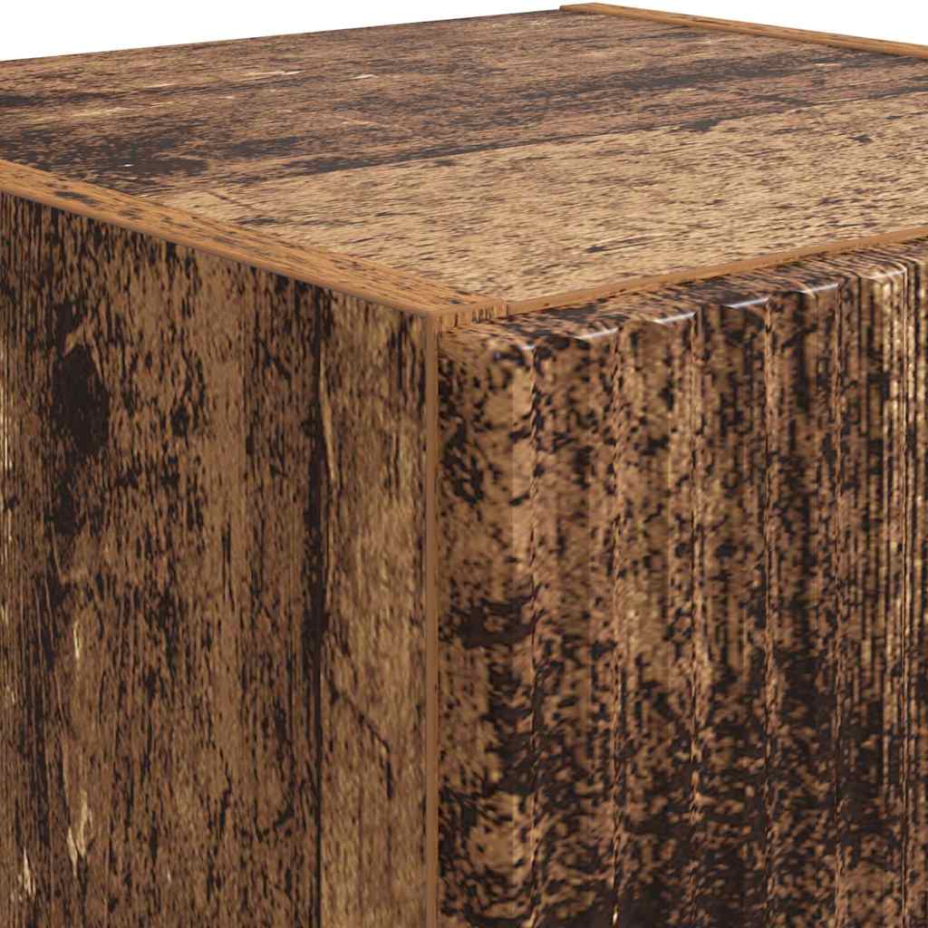 TV vægskab 2 pcs Gammelt træ 30 x 31 x 60 cm Konstrueret træ