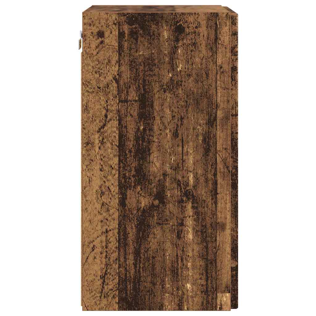 TV vægskab 2 pcs Gammelt træ 30 x 31 x 60 cm Konstrueret træ