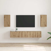 TV vægskab 2 pcs Artisan eg 30 x 31 x 60 cm Konstrueret træ