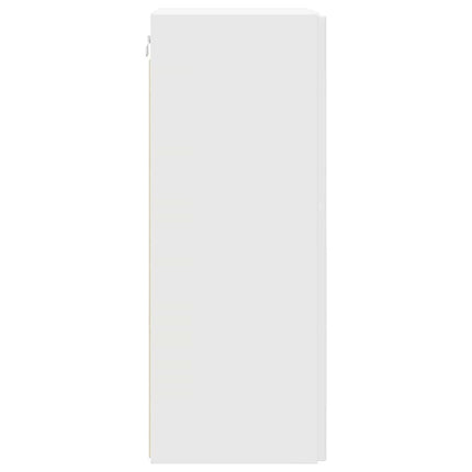 TV vægskab 30 x 31 x 80 cm Hvid Konstrueret træ