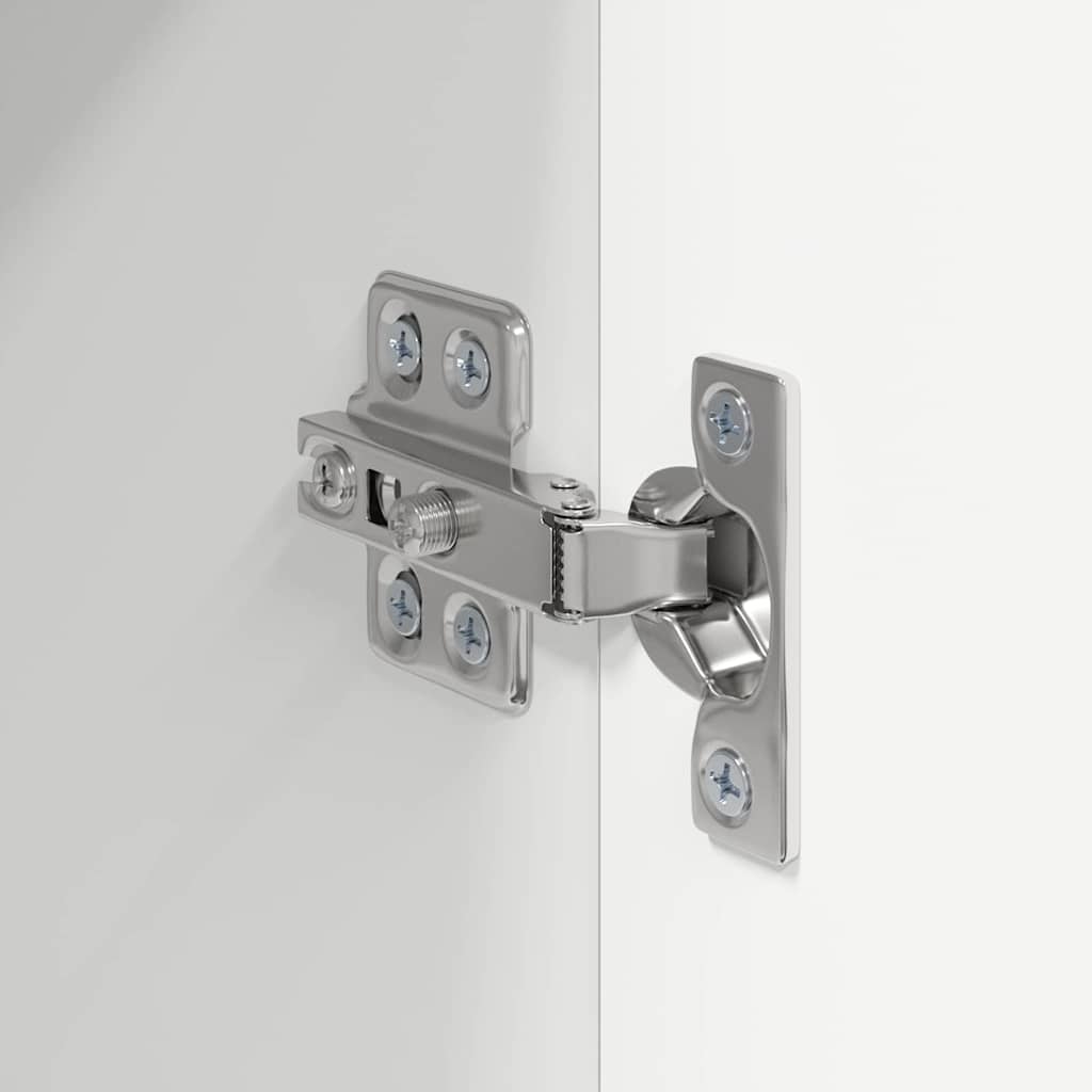 TV vægskab 2 pcs Hvid 30 x 31 x 80 cm Konstrueret træ