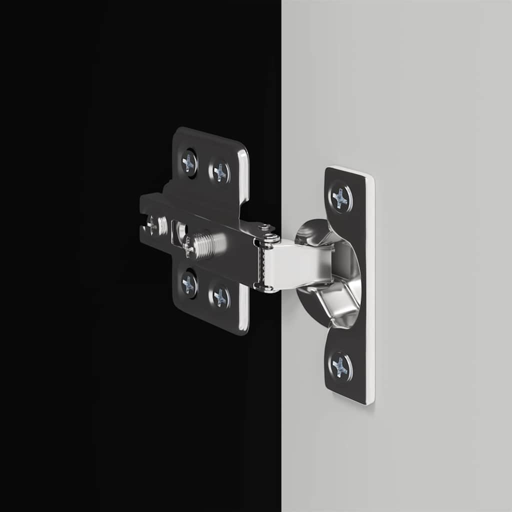 TV vægskab Vægmonteret Sort 30 x 31 x 80 cm Konstrueret træ