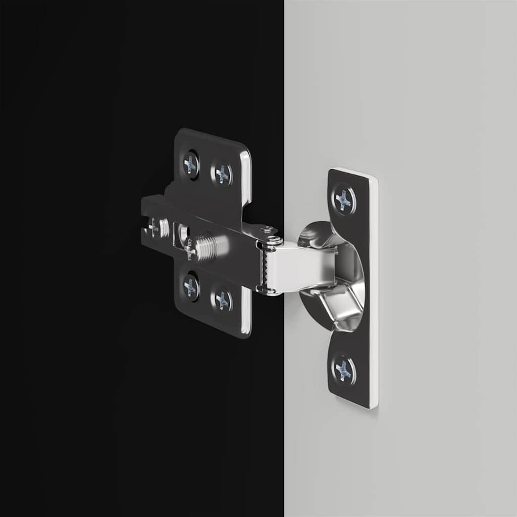 TV vægskab 2 pcs Sort 30 x 31 x 80 cm Konstrueret træ