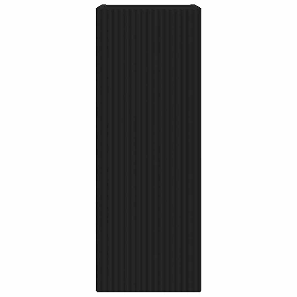 TV vægskab 2 pcs Sort 30 x 31 x 80 cm Konstrueret træ