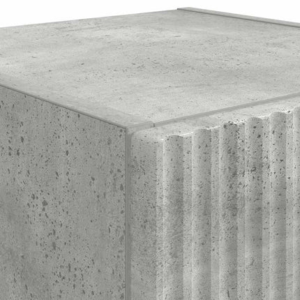 TV vægskab Vægmonteret Beton 30 x 31 x 80 cm Konstrueret træ