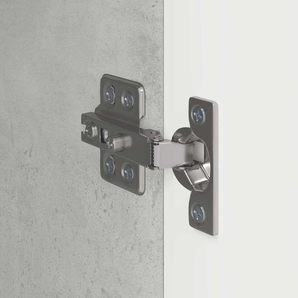 TV vægskab 2 pcs Beton 30 x 31 x 80 cm Konstrueret træ