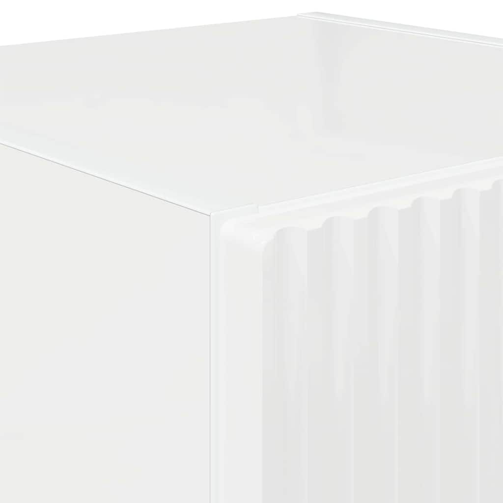 TV vægskab Gloss Hvid 30 x 31 x 80 cm Konstrueret træ