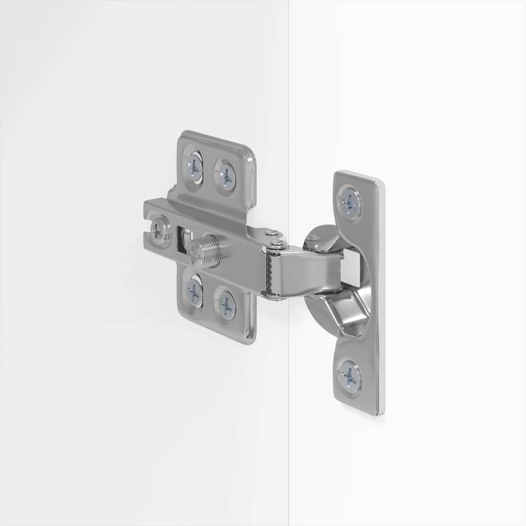 TV vægskab 2 pcs Gloss Hvid 30 x 31 x 80 cm Konstrueret træ