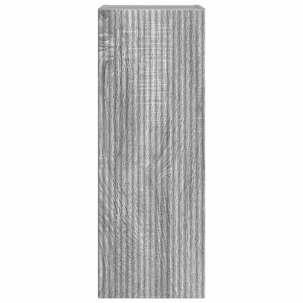 TV vægskab 2 pcs Grå Sonoma 30 x 31 x 80 cm Konstrueret træ
