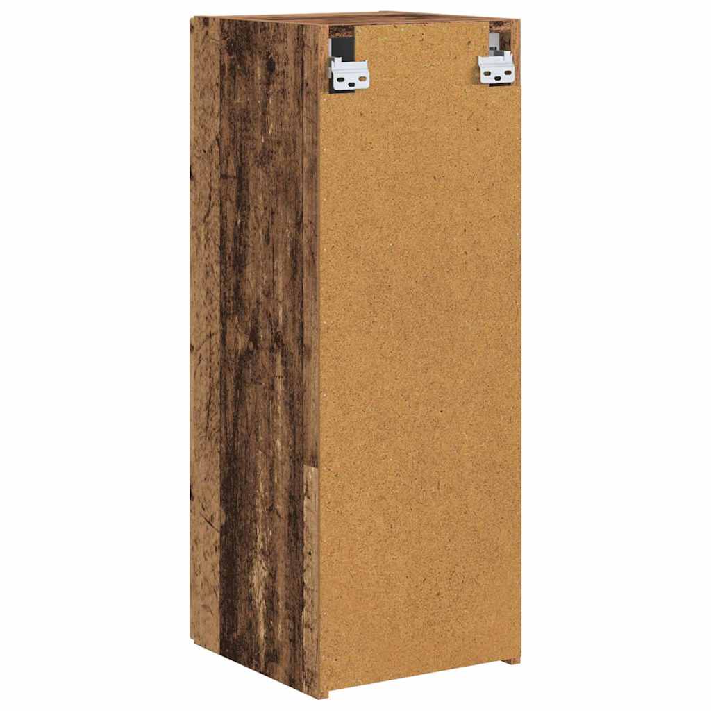 TV vægskab Gammelt træ 30 x 31 x 80 cm Konstrueret træ