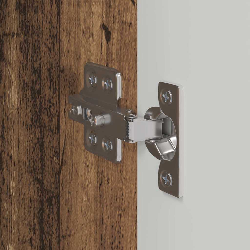 TV vægskab 2 pcs Gammelt træ 30 x 31 x 80 cm Konstrueret træ