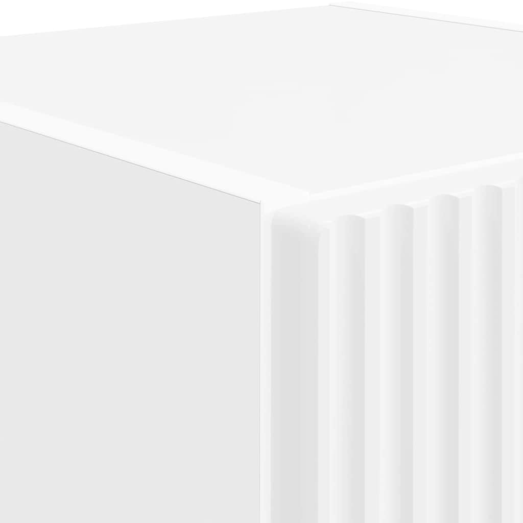 TV vægskab Vægmonteret Hvid 30 x 31 x 100 cm Konstrueret træ