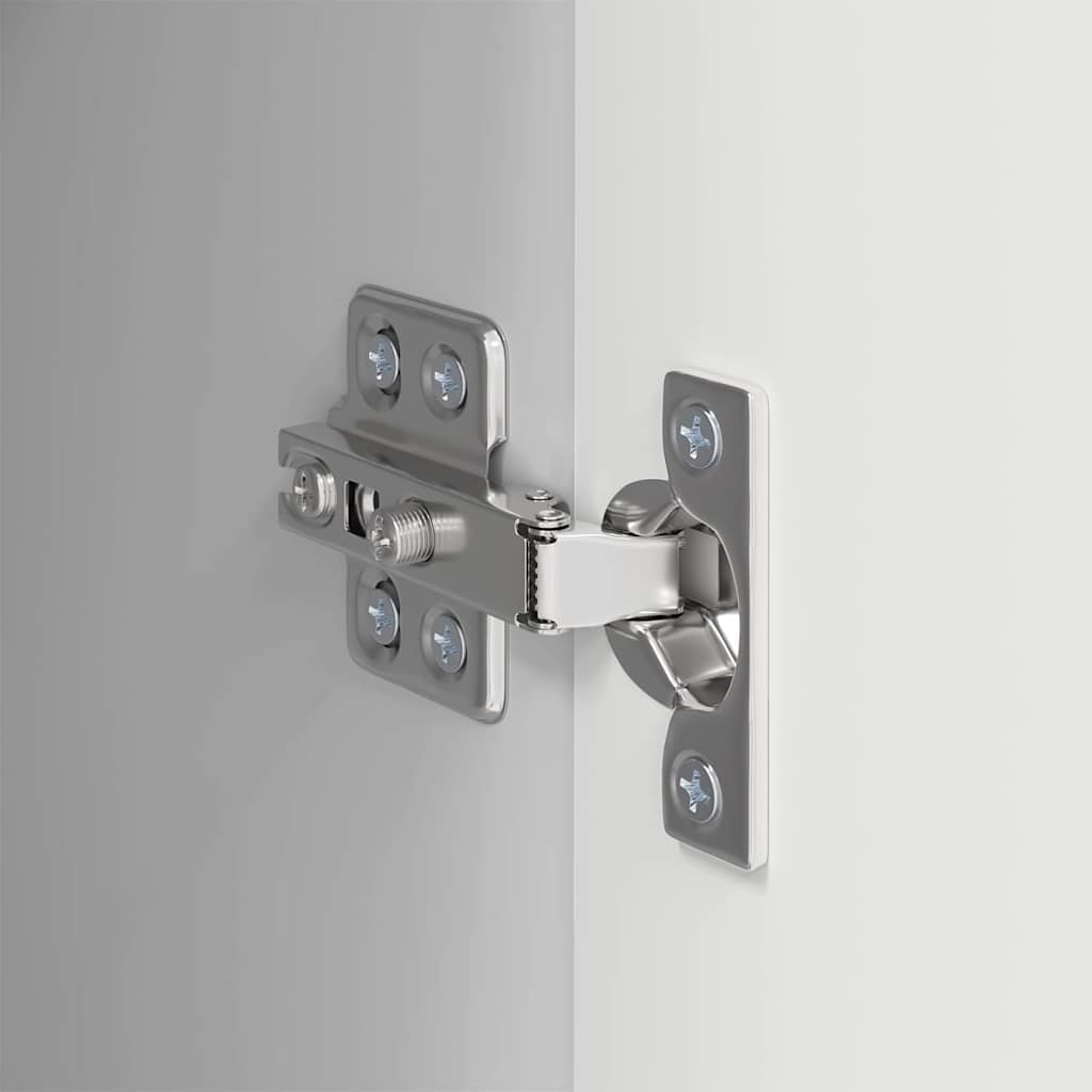 TV vægskab 2 pcs Hvid 30 x 31 x 100 cm Konstrueret træ