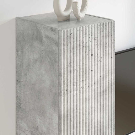 TV vægskab Vægmonteret Beton 30 x 31 x 100 cm Konstrueret træ