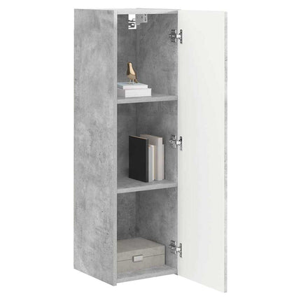 TV vægskab Vægmonteret Beton 30 x 31 x 100 cm Konstrueret træ