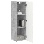 TV vægskab 2 pcs Beton 30 x 31 x 100 cm Konstrueret træ
