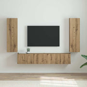 TV vægskab 2 pcs Artisan eg 30 x 31 x 100 cm Konstrueret træ