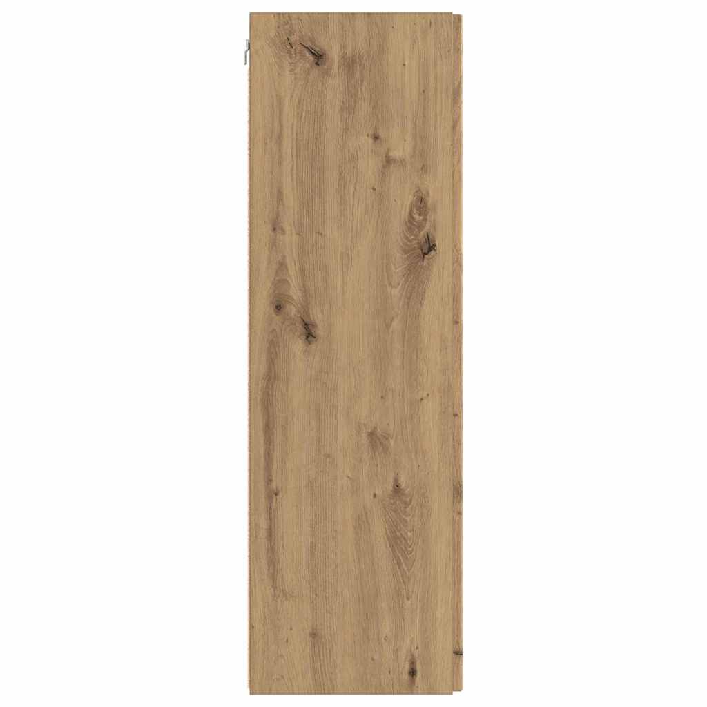 TV vægskab 2 pcs Artisan eg 30 x 31 x 100 cm Konstrueret træ