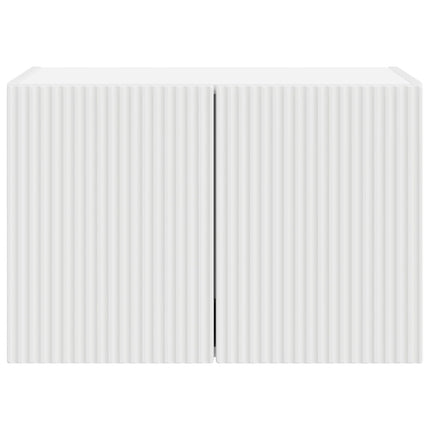 TV vægskab Vægmonteret Hvid 59,5 x 31 x 40 cm Konstrueret træ